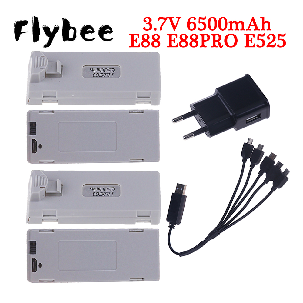 Drone Camera Hd - Original E88 Batterie 3,7 V 6500mAh