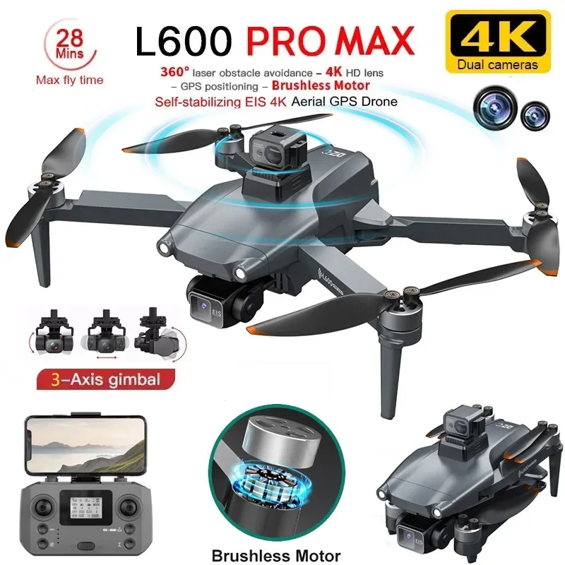 Drone Camera Professional - L600 PRO MAX GPS Drone Professionelle